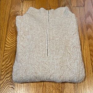 J.Crew Wool Blend Quarter Zip Sweater